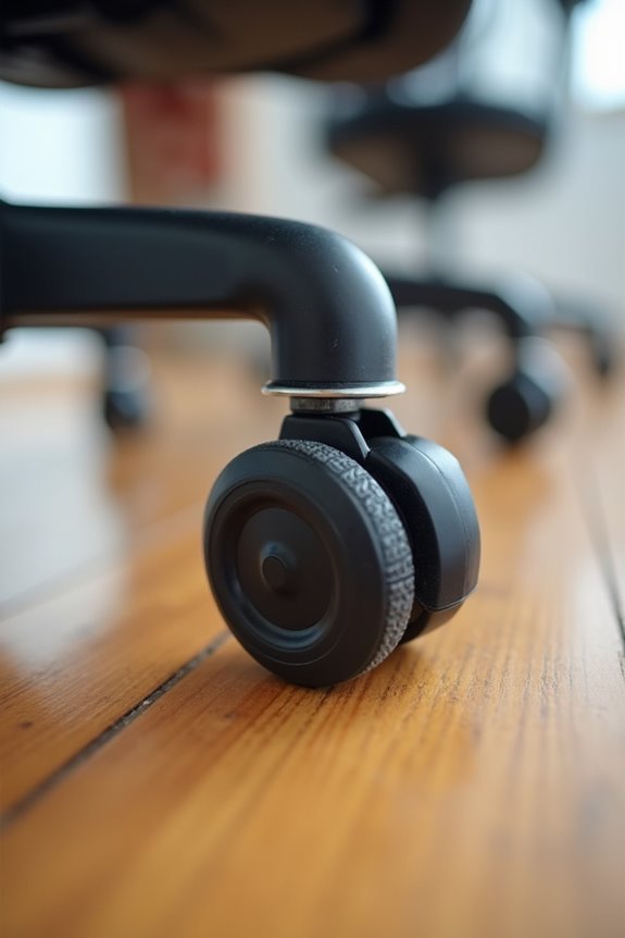 Are Office Chair Wheels Universal or Non-Compatible? 6 polyurethane wheels protect floors better