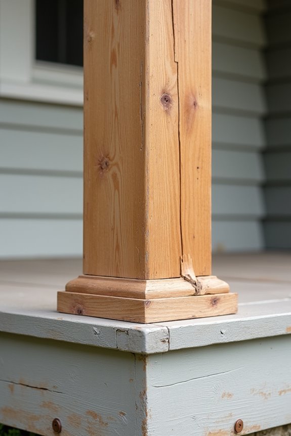 porch post repair vs replacement