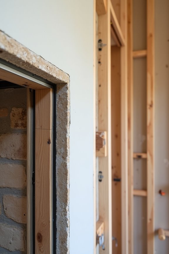 recessed vs wall mounted framing