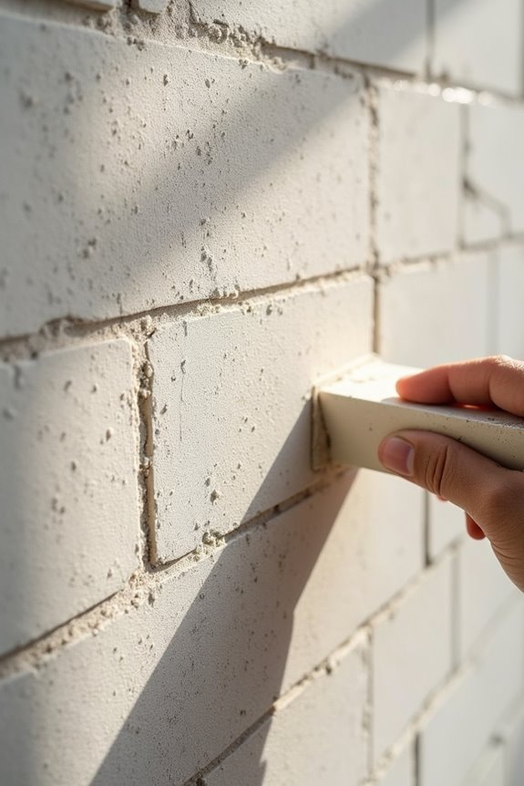 sanding rough walls for paint