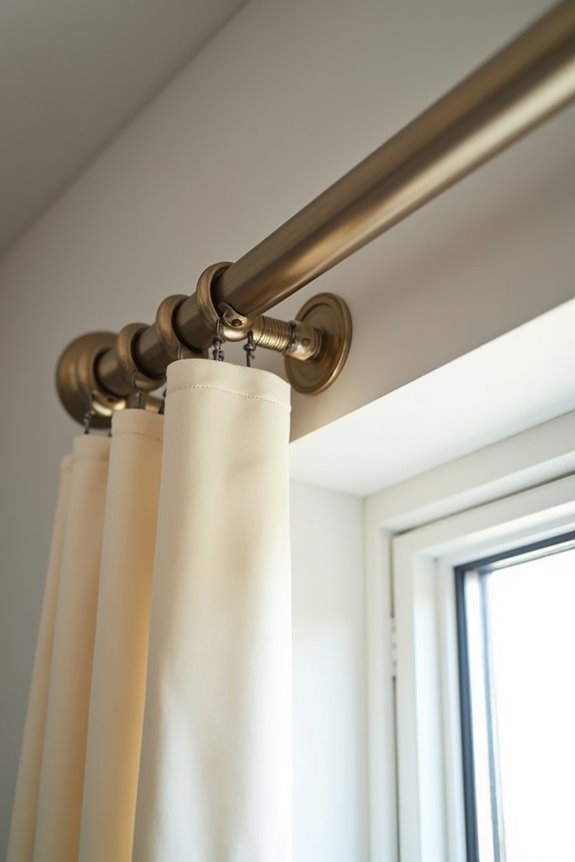 screw on finials secured properly