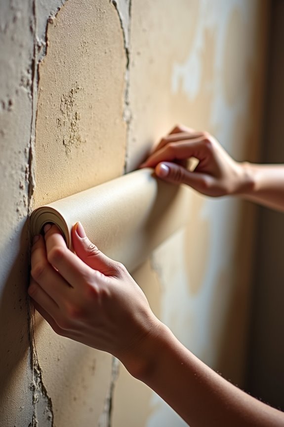 texture types affect wallpaper adhesion