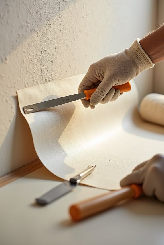 wallpaper adheres on textured walls with prep
