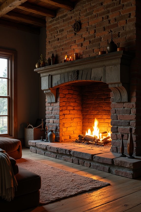 we love our fireplace in living room